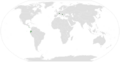 Map of country subdivisions (cantons)