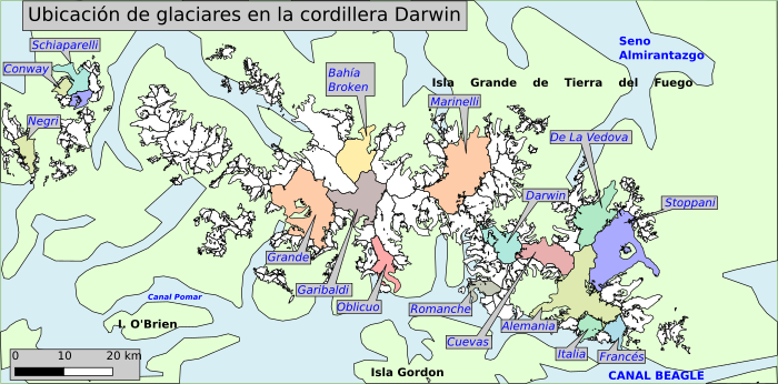 Archivo:Mayores glaciares en la cordillera Darwin