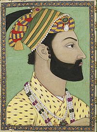 Archivo:Portrait miniature of Ahmad Shah Durrani