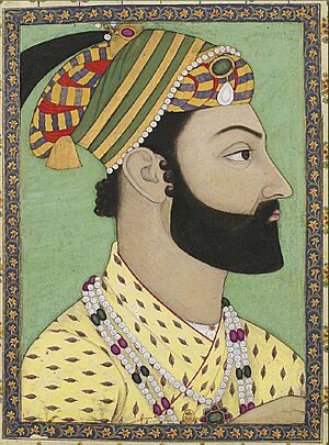 Archivo:Portrait miniature of Ahmad Shah Durrani