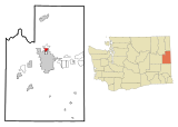 Spokane County Washington Incorporated and Unincorporated areas Country Homes Highlighted.svg