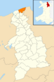 Wales Denbighshire Community Prestatyn map