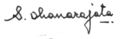 ลายเซ็นสฤษดิ์ ธนะรัชต์ ภาษาอังกฤษ