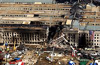 Archivo:Aerial view of the Pentagon during rescue operations post-September 11 attack