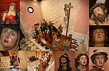 Detalle de los rostros de las imágenes. La crucifixión (M. de Rioseco).jpg