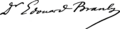 Dr Edouard Branly signature