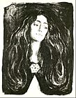 Edvard Munch - The Brooch. Eva Mudocci - Google Art Project