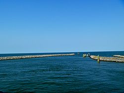 Ferry harbor at Cedar Island.jpg