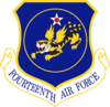 Emblema de la 14.ª Fuerza Aérea Flying Tigers.