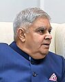 Governor of West Bengal Jagdeep Dhankhar with Prime Minister of India Narendra Modi (cropped)