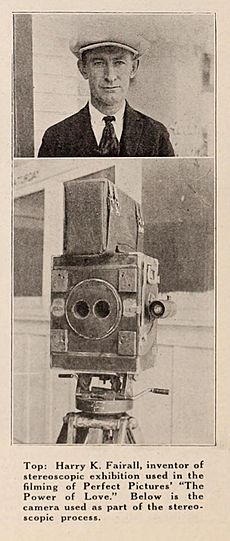 Archivo:Harry Fairall and stereoscopic camera