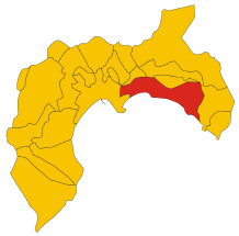 Map of comune of Quartu Sant'Elena (metropolitan city of Cagliari, region Sardinia, Italy) - 2016.svg