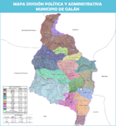 Archivo:Mapa división política y administrativa municipio de Galán Santander