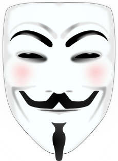 Archivo:Masque de Guy Fawkes arboré par V