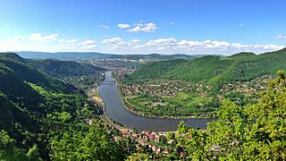 Pohled z vyhlídky Skály na Ústí nad Labem, 05-2013