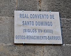 Santo domingo jerez placa gotico barroco renacimiento