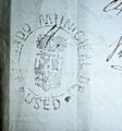 Sello del Juzgado municipal de Used (Huesca)