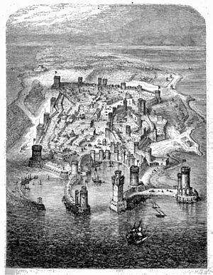 Archivo:Siege de rhodes d'aprés guillaume caoursin 1480