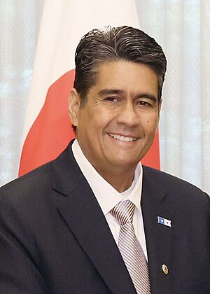 Surangel Whipps Jr. at Japan-Palau Summit September 2022.jpg
