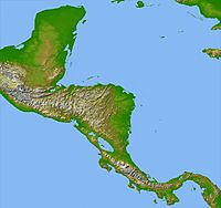 Archivo:Topographic map of Central America