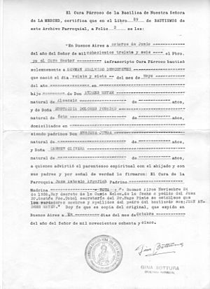 Archivo:Transcripción Partida Bautismo Germán Edelmiro Demóstenes Máyer - 27 may 1836