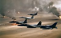 Archivo:USAF F-16A F-15C F-15E Desert Storm edit2