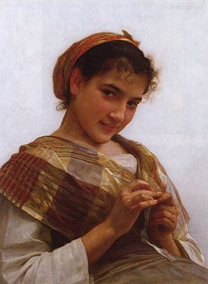 Archivo:William-Adolphe Bouguereau (1825-1905) - Young Girl Crocheting (1889)