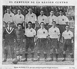 Archivo:1926-02-22, La Nación, Equipo del Madrid F. C., que ayer quedó proclamado campeón del Centro, Pío