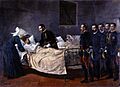 Alfonso XII visitando a los coléricos de Aranjuez. Museo de Historia de Madrid