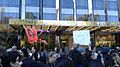 Anti-Trump protesters march between Columbus Circle and Trump Tower in New York City, Nov. 13, 2016 (B. Leverone-VOA)