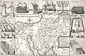 Carte du voïage des Israëlites dans le désert depuis leur sortie de l'Egipte jusqu'au passage du Jourdain