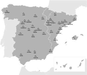 Archivo:Ciudades con voto en las Cortes de Madrid de 1789