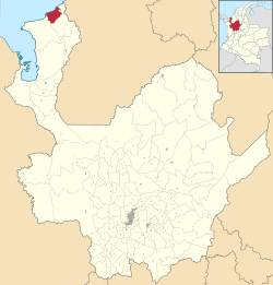 San Juan de Urabá ubicada en Antioquia