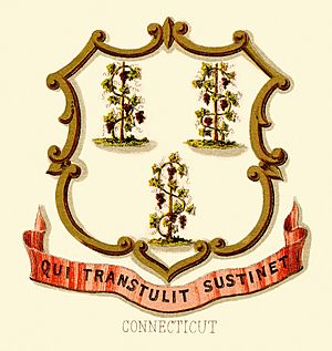Archivo:Connecticut state coat of arms (illustrated, 1876)