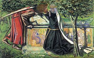Archivo:Dante Gabriel Rossetti - Arthur's Tomb (1855)
