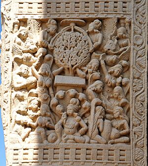 Archivo:Enlightenment of the Buddha with the Nagas rejoincing