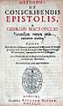 Epistolica, London 1649