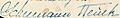 Ernestine Schumann-Heink signature in 1916 (cropped)