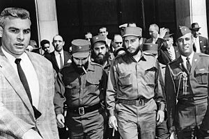 Archivo:Fidel Castro during a visit to Washington