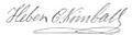 Heber Chase Kimball signature