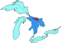 Manitoulin Island in Lake Huron
