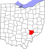 Map of Ohio highlighting Morgan County.svg