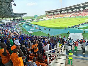Archivo:Match Maroc - RDC au stade Laurent Pokou lors de la CAN 2023 à San-Pédro 03
