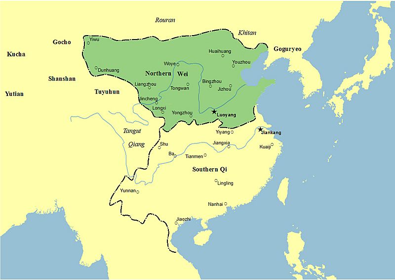 Northern Wei map