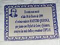 Placa Maestro Quiroga