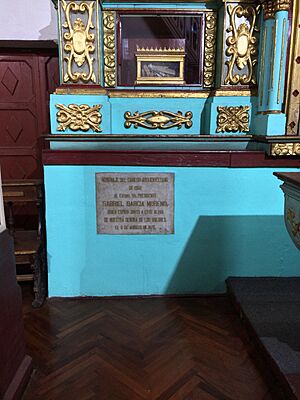 Archivo:Punto donde murió Gabriel García Moreno, Capilla de los Dolores (Catedral Metropolitana de Quito)