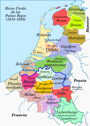 Archivo:Reino Unido de los Países Bajos en 1815-es