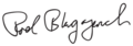 Rod Blagojevich Signature