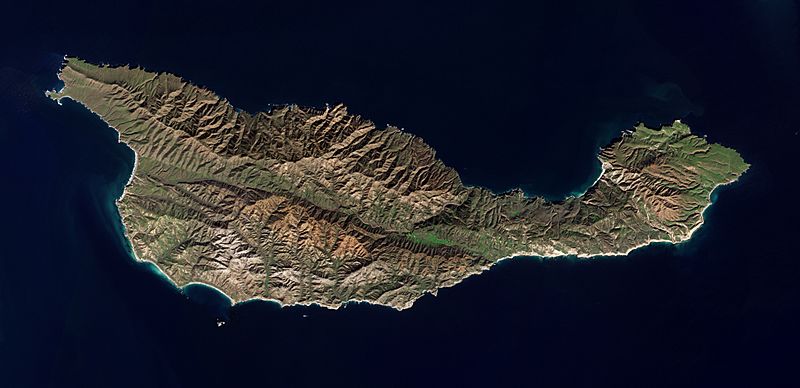 Santa Cruz Island by Sentinel-2