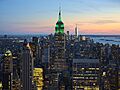 View of Empire State Building from Rockefeller Center New York City dllu